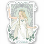 Galadriel Licht van Valinor Grafisch Sticker (Voorkant)