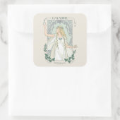 Galadriel Licht van Valinor Grafisch Vierkante Sticker (Tas)
