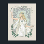 Galadriel Light of Valinor Graphic Briefkaart<br><div class="desc">Step into the radiant grace of Middle-Earth™ with this exquisite Lord of the Rings™ design inspired by Galadriel™. Illustrated in an elegant, Art Nouveau–inspired style, she stands poised and luminous, holding a phial of the Light of Valinor with serene strength and quiet authority. Flowing golden hair, delicate Elven adornments, and...</div>