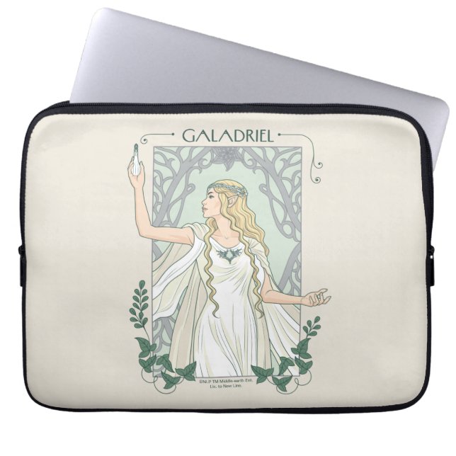 Galadriel Light of Valinor Graphic Laptop Sleeve (Voorkant)
