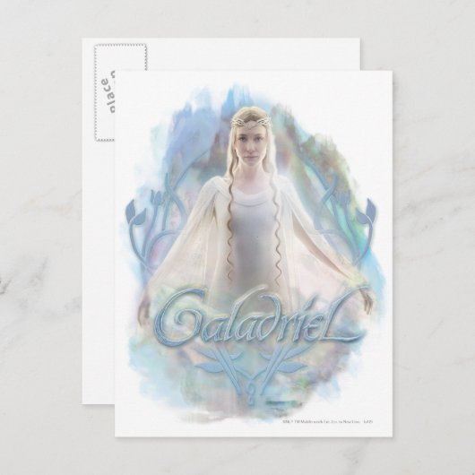 Galadriel met naam briefkaart (Voorkant / Achterkant)