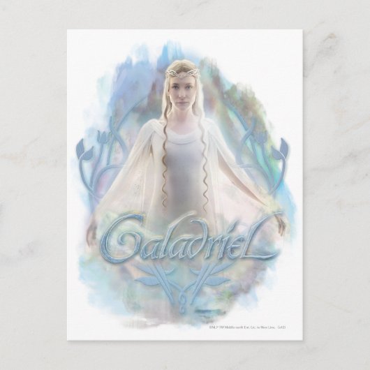 Galadriel met naam briefkaart (Voorkant)