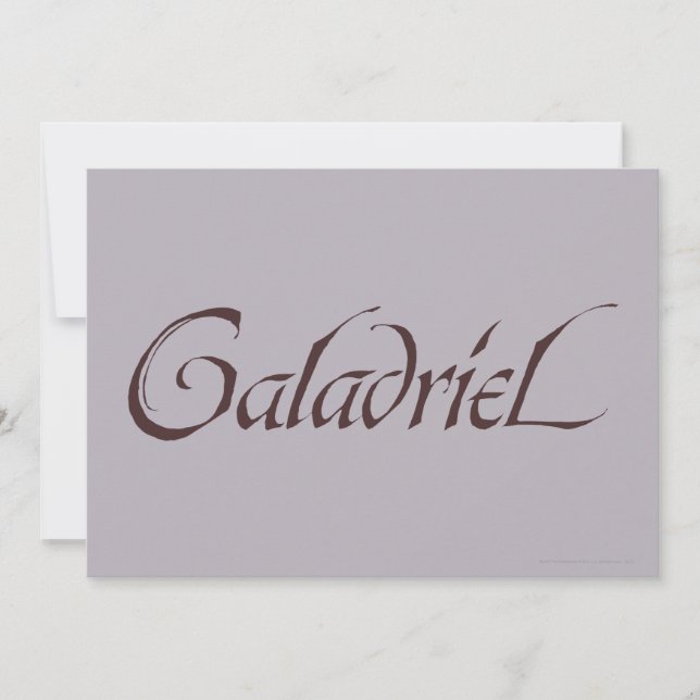 Galadriel Name Solid (Voorkant)