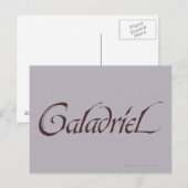 Galadriel Name Solid Briefkaart (Voorkant / Achterkant)