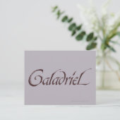 Galadriel Name Solid Briefkaart (Staand voorkant)