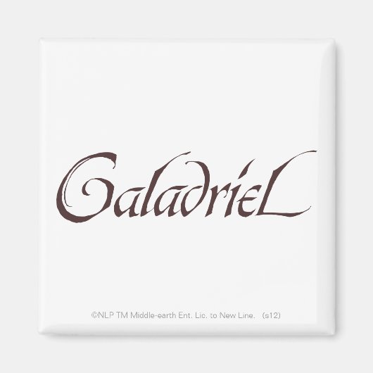 Galadriel Name Solid Magneet (Voorkant)