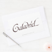 Galadriel Name Solid Rechthoekige Sticker (Envelop)