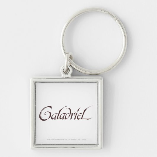 Galadriel Name Solid Sleutelhanger (Voorkant)
