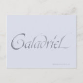 Galadriel Name Textured Briefkaart (Voorkant)