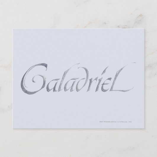 Galadriel Name Textured Briefkaart (Voorkant)