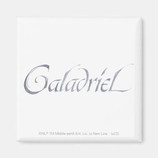 Galadriel Name Textured Magneet (Voorkant)
