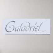 Galadriel Name Textured Poster (Voorkant)
