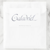Galadriel Name Textured Rechthoekige Sticker (Tas)