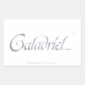 Galadriel Name Textured Rechthoekige Sticker (Voorkant)
