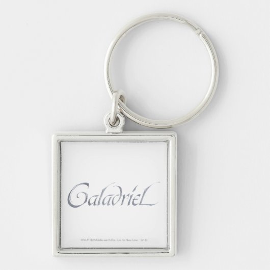 Galadriel Name Textured Sleutelhanger (Voorkant)
