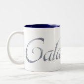 Galadriel Name Textured Tweekleurige Koffiemok (Links)