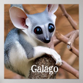 Galago ook bekend als Struik Baby Poster (Voorkant)