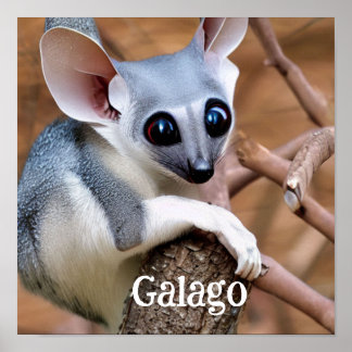 Galago ook bekend als Struik Baby Poster