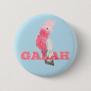 Galah Australain Bird Ronde Button 5,7 Cm