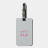 Galah Bagage Label (Achterkant verticaal)
