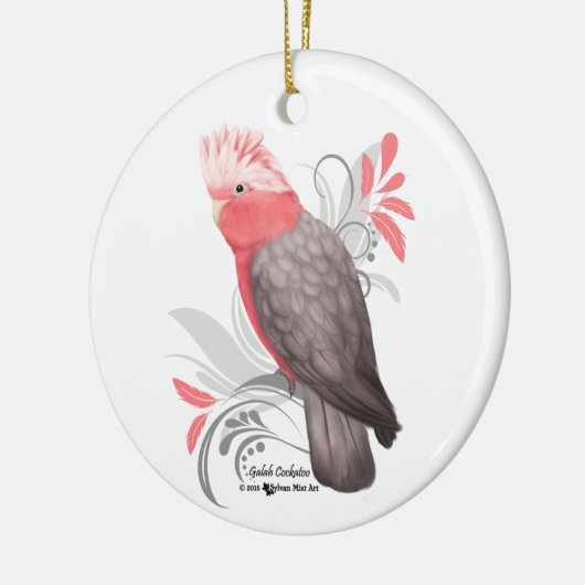 Galah Cockato Keramisch Ornament (Links)