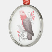 Galah Cockato Metalen Ornament (Links)