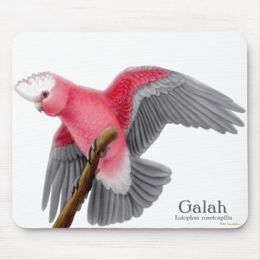 Galah Cockato Mousepad Muismat (Voorkant)