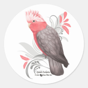 Galah Cockato Ronde Sticker