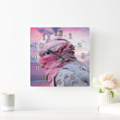 Galah Cockato Vierkante Klok (Huis)