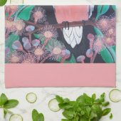 Galah & Gum Noten Roze Theedoek (Gevouwen)