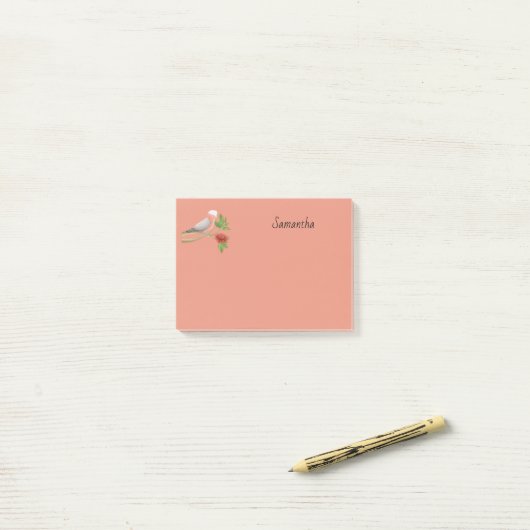 Galah Kaketoe Persoonlijk 4x3   Post-it® Notes (Op bureau)