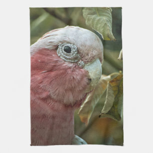 Galah Kaketoe Roze Australische Vogel Portret Theedoek
