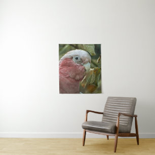 Galah Kaketoe Roze Australische Vogel Portret Wandkleed