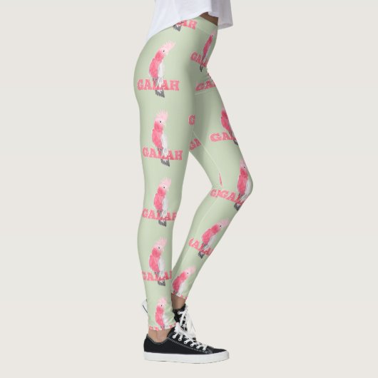 Galah Pink Cockatoo Leggings (Rechts)