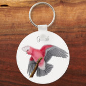 Galah Roos Breasted Cockatoeno Sleutelhanger (Voorkant)
