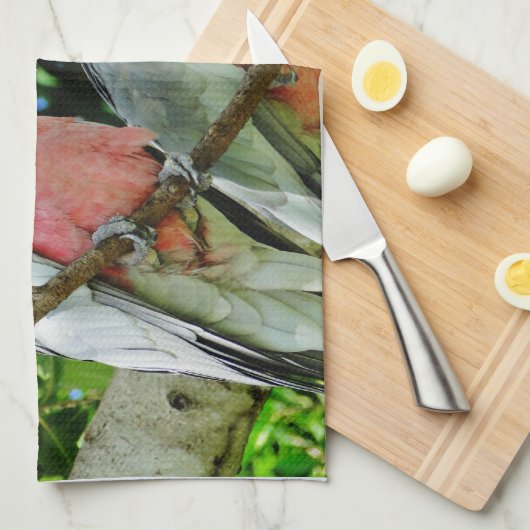 Galah (Roos gekweekt katoenzaad) Theedoek (Quarter Fold)