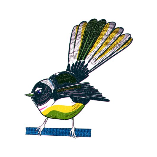 Galah roze kaketoe patroon bagagelabel