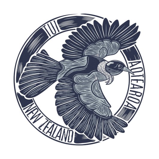 Galah roze kaketoe patroon bagagelabel