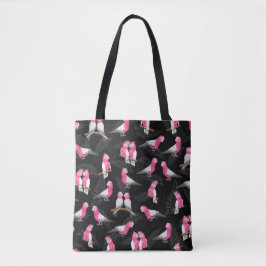 Galah roze kaketoe patroon tote bag