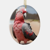 Galah staande op het strand keramisch ornament (Rechts)