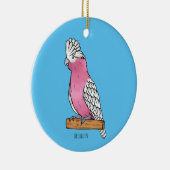 Galah vogel cartoon illustratie keramisch ornament (Rechts)