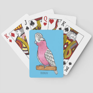 Galah vogel cartoon illustratie  pokerkaarten