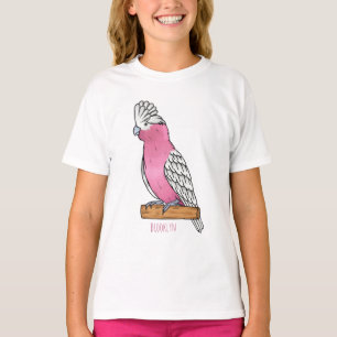 Galah vogel cartoon illustratie t-shirt