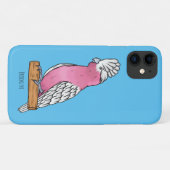 Galah vogelcartoon Case-Mate iPhone case (Achterkant (horizontaal))
