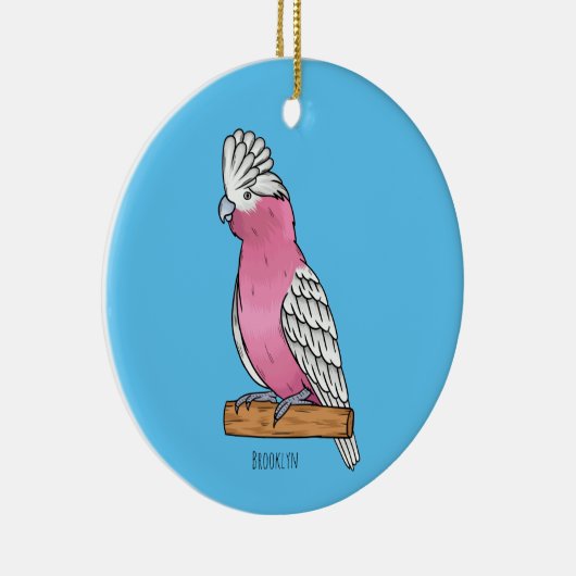 Galah vogelcartoon keramisch ornament (Rechts)