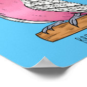 Galah vogelcartoon poster (Hoek)