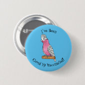 Galah vogelcartoon ronde button 5,7 cm (Voorkant /achterkant)