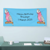 Galah vogelcartoon spandoek (Beurs)