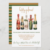 Galama's, Vriendschappen, Champagne Vakantie Feest Kaart (Voorkant / Achterkant)