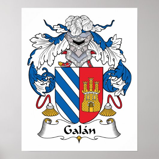 Galan Family Crest Poster (Voorkant)